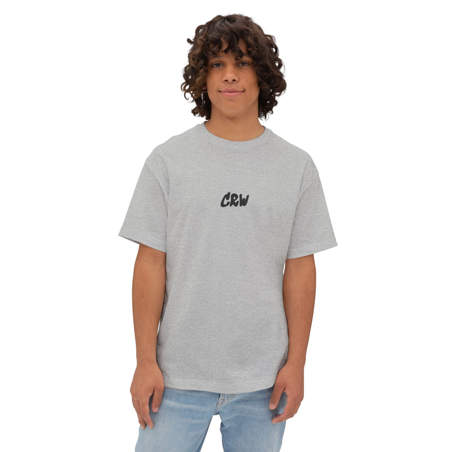 Stylish Unisex Oversized Tee with CRW Design, Casual Streetwear, Graphic Tee, Gift for Him/Her, Summer Essential