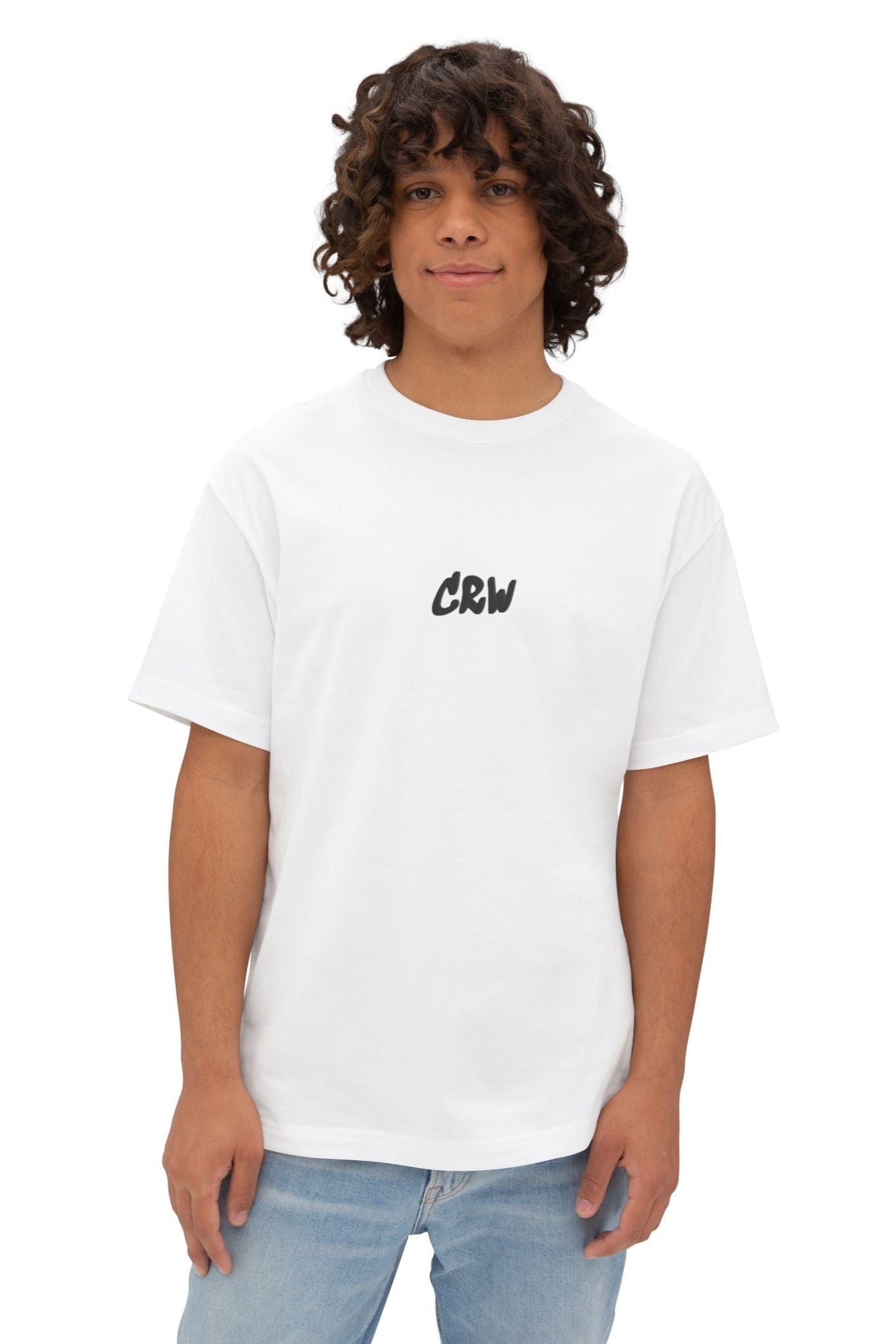 Stylish Unisex Oversized Tee with CRW Design, Casual Streetwear, Graphic Tee, Gift for Him/Her, Summer Essential