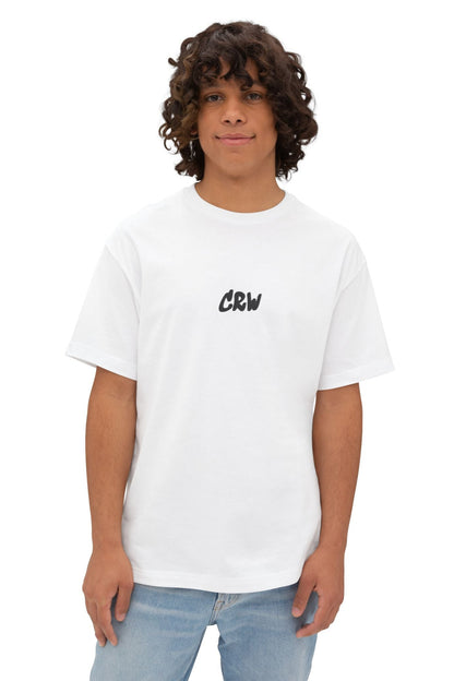 Stylish Unisex Oversized Tee with CRW Design, Casual Streetwear, Graphic Tee, Gift for Him/Her, Summer Essential