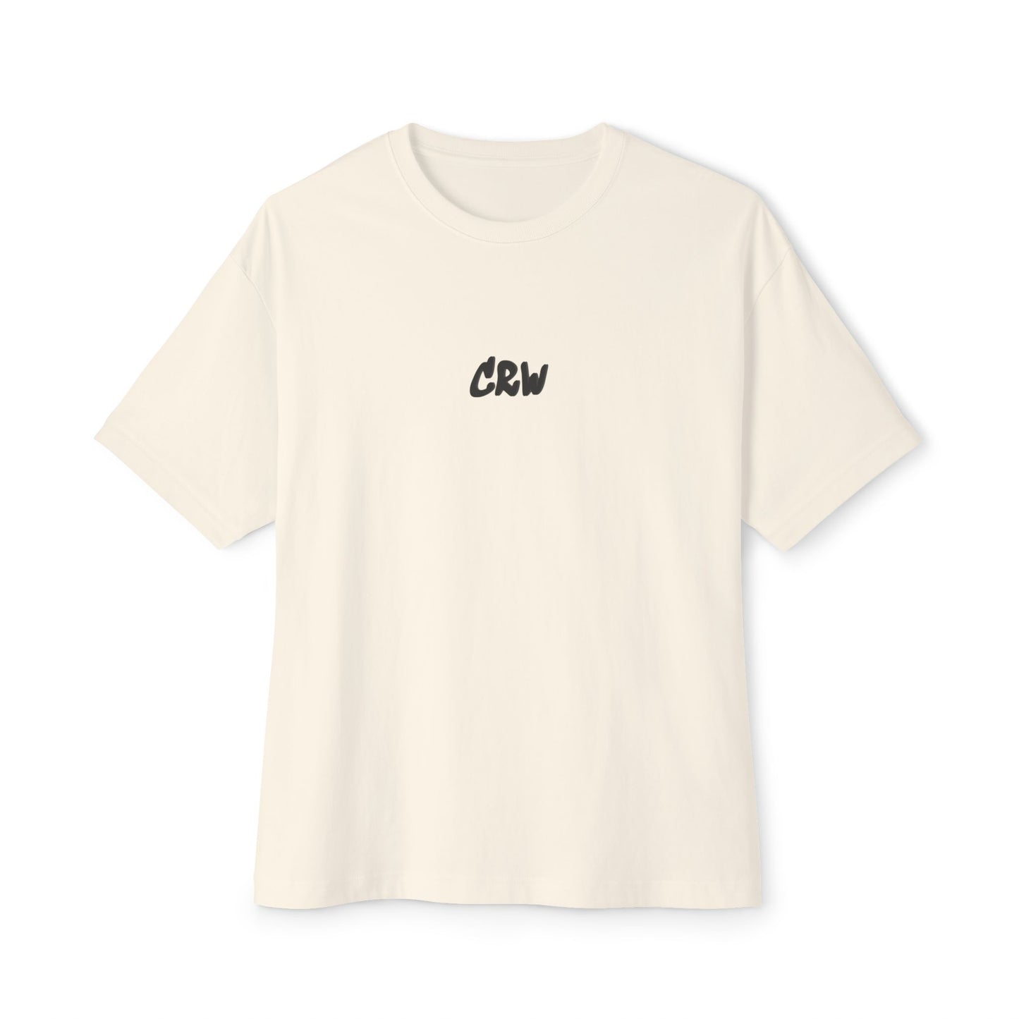 Stylish Unisex Oversized Tee with CRW Design, Casual Streetwear, Graphic Tee, Gift for Him/Her, Summer Essential