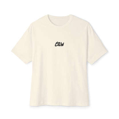 Stylish Unisex Oversized Tee with CRW Design, Casual Streetwear, Graphic Tee, Gift for Him/Her, Summer Essential
